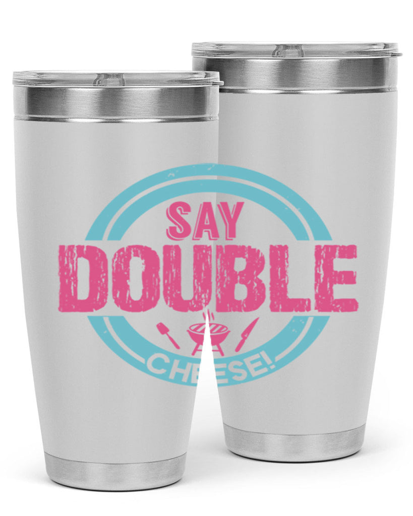 say double cheese 14#- bbq- Tumbler