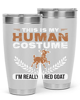 this is my human costume im really a red goat Style 1#- goat- Tumbler