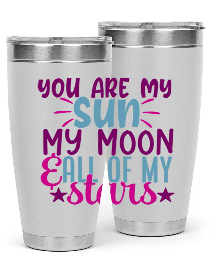 you are my sun my moon all of my stars 5#- family- Tumbler