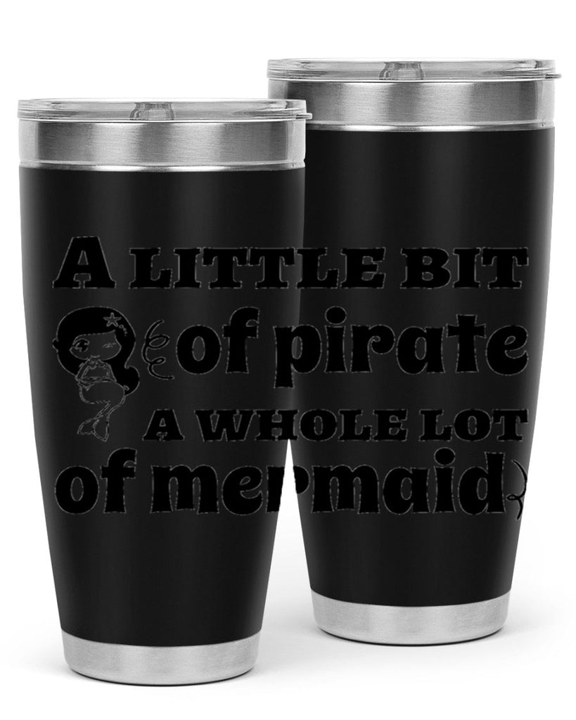 A little bit of pirate 10#- mermaid- Tumbler