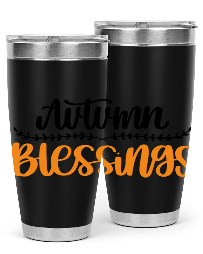 Autumn Blessings 473#- fall- Tumbler