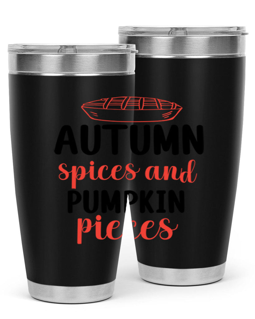 Autumn spices and pumpkin pieces 32#- fall- Tumbler