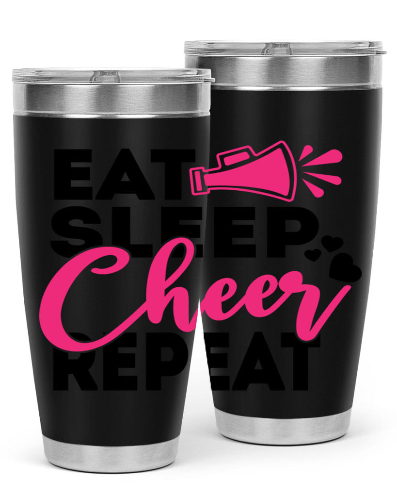 Eat Sleep Cheer Repeate 1315#- cheer- Tumbler