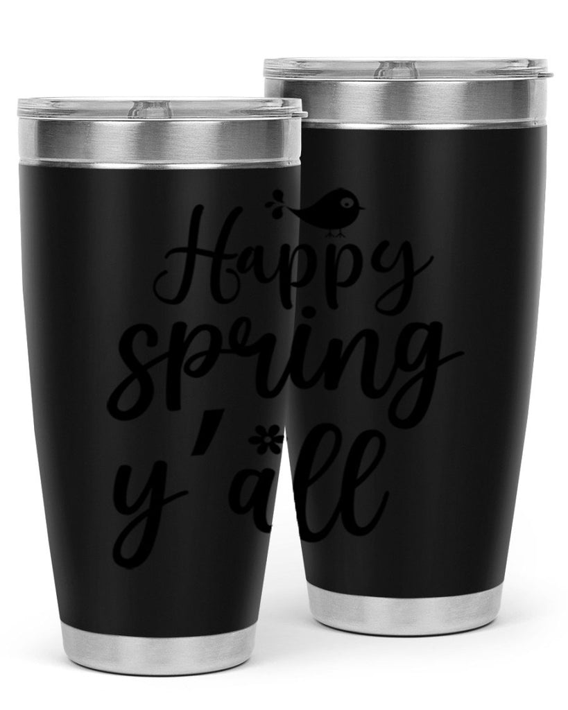 Happy Spring Y'all 167#- spring- Tumbler