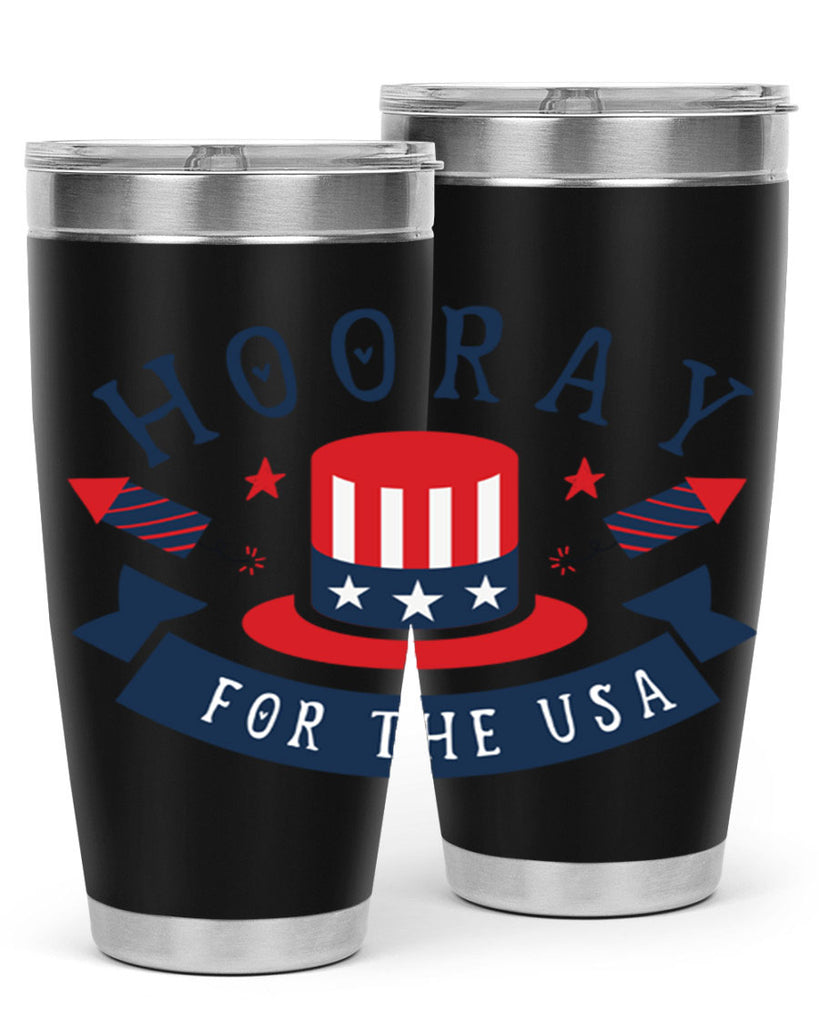 Hooray for the usa Style 42#- Fourt Of July- Tumbler