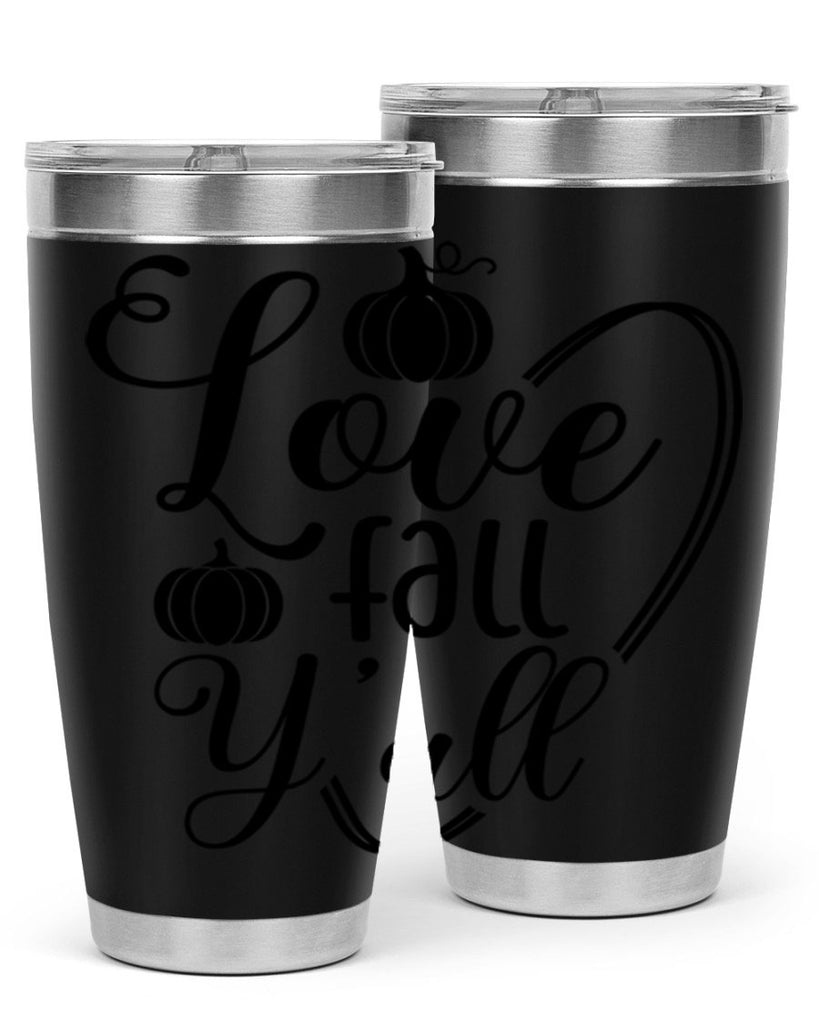 Love Fall Yall 412#- fall- Tumbler