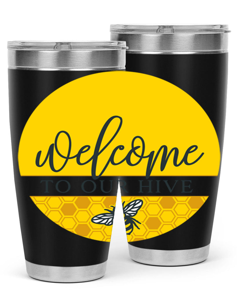 Welcome to our Hive complete yellow590#- spring- Tumbler