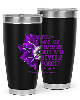 You may not remember but I will never forget alzheimer 223#- alzheimers- Tumbler