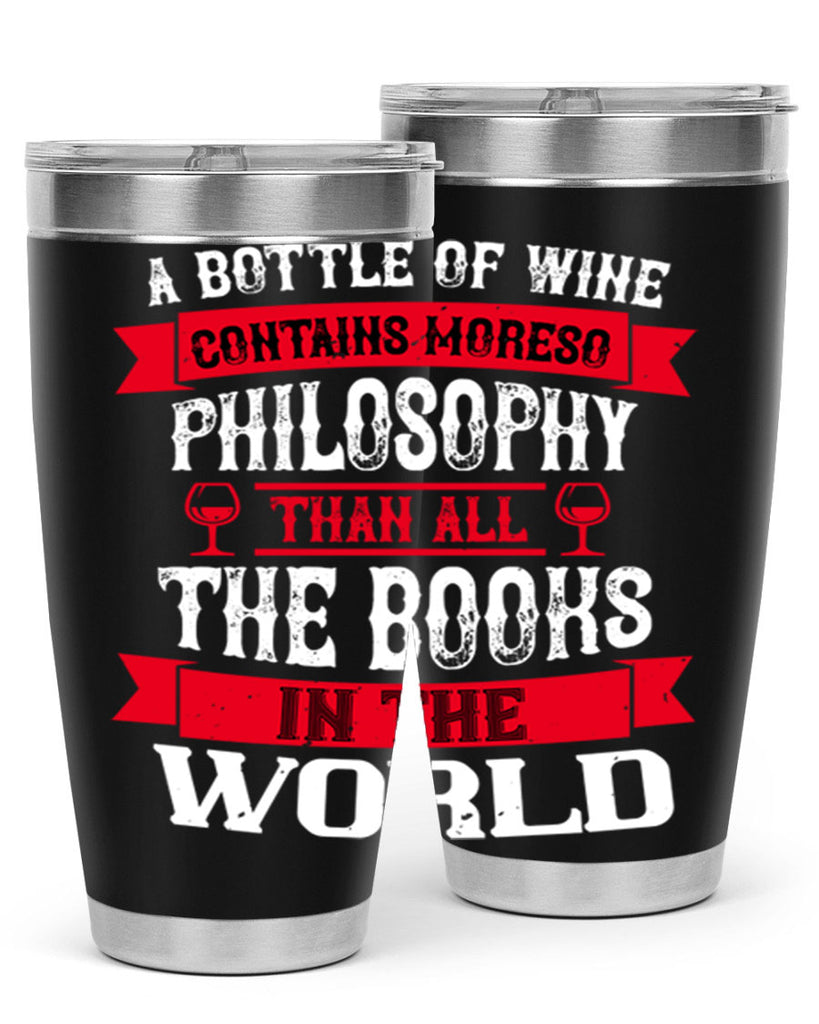 a bottle of wine contains moreso 96#- wine- Tumbler