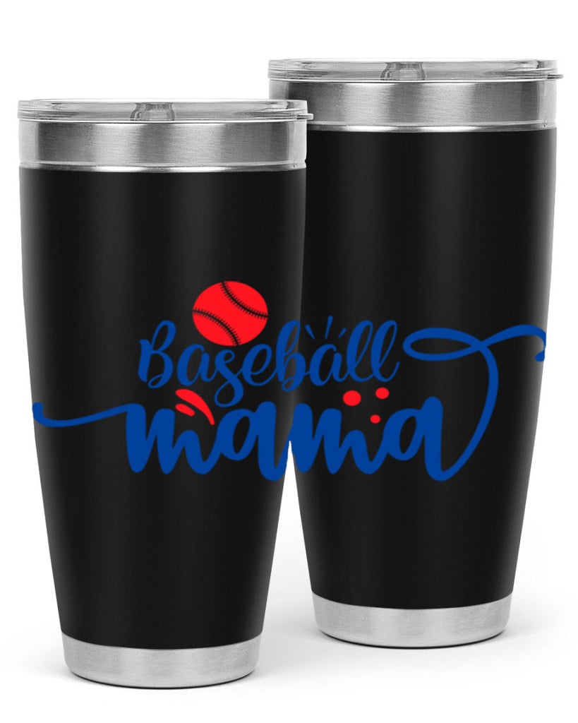 baseball mama 2208#- baseball- Tumbler