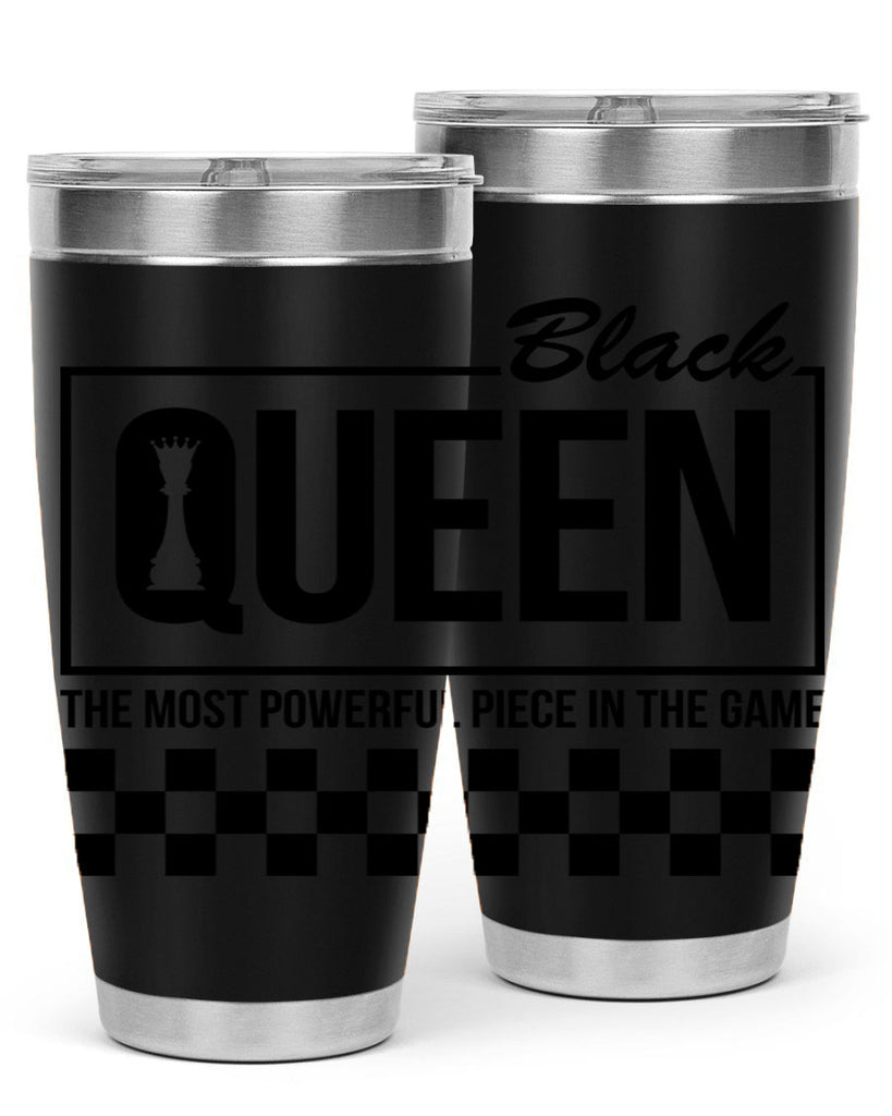 black queen chess checkered 221#- black words phrases- Cotton Tank