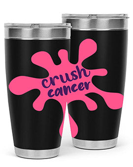 crush cancer Style 18#- breast cancer- Tumbler