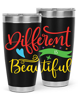 different is beautiful Style 11#- autism- Tumbler