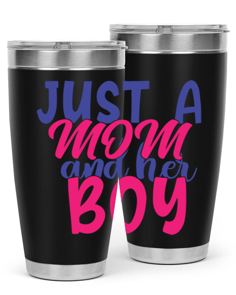 just a mom and her boy 392#- mom- Tumbler