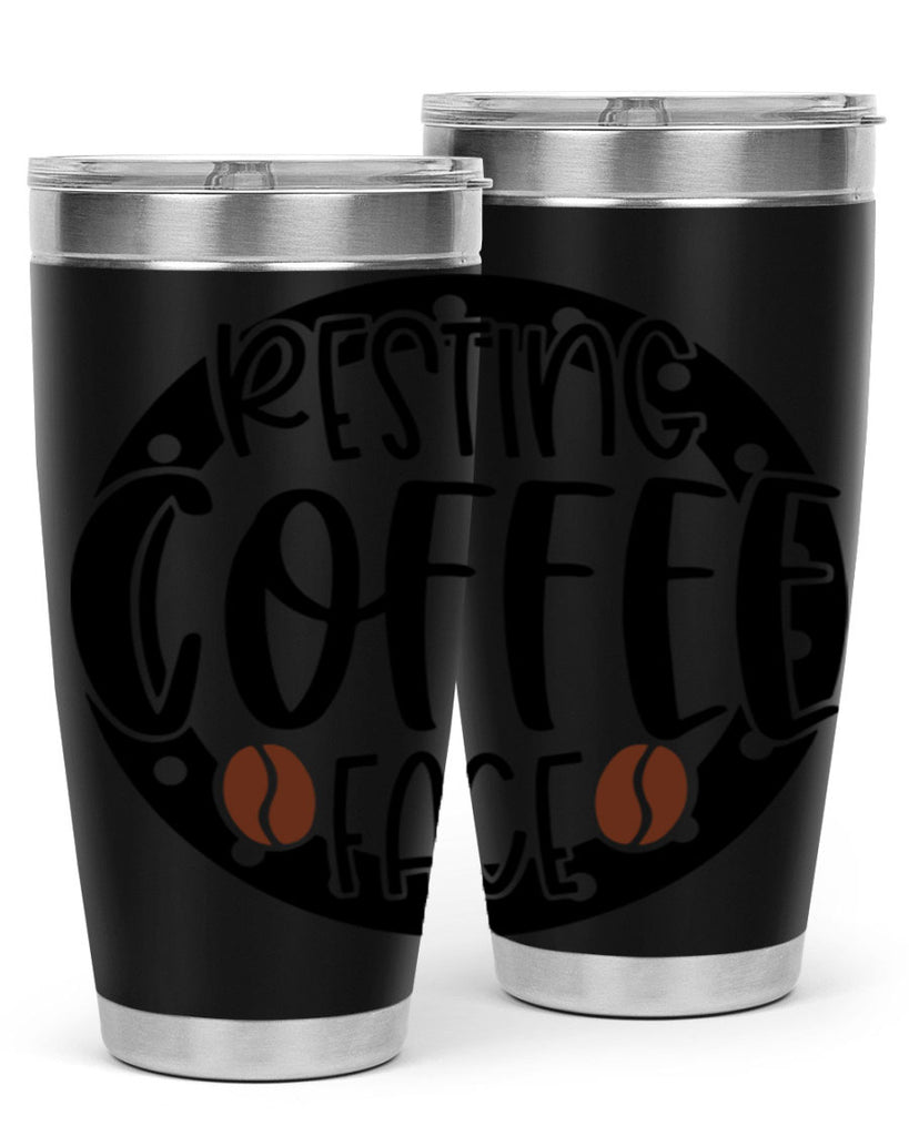 resting coffee face 41#- coffee- Tumbler