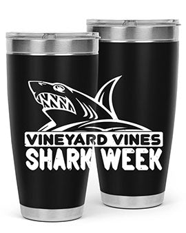 vineyard vines Shark Week Style 8#- shark  fish- Tumbler