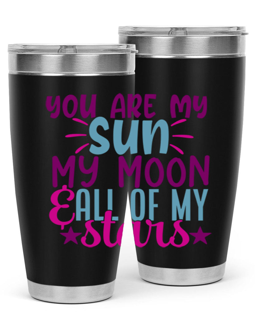 you are my sun my moon all of my stars 5#- family- Tumbler