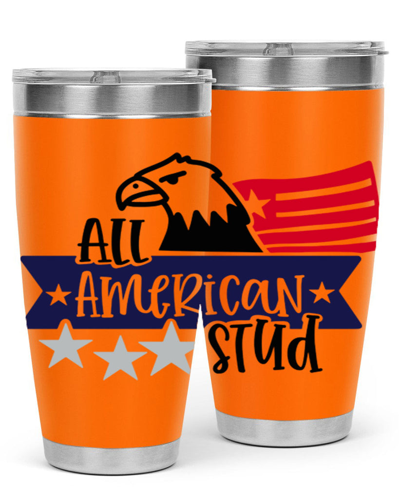 All American Stud Style 142#- Fourt Of July- Tumbler