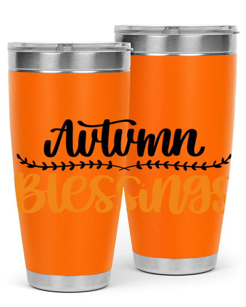 Autumn Blessings 473#- fall- Tumbler