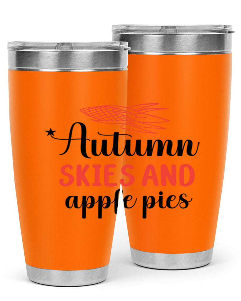Autumn skies and apple pies 29#- fall- Tumbler