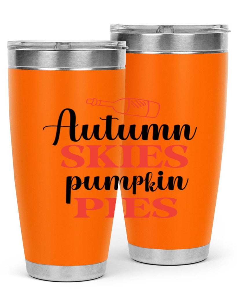 Autumn skies pumpkin pies 31#- fall- Tumbler