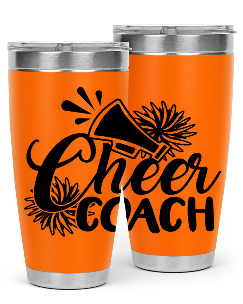 Cheer coach 1392#- cheer- Tumbler