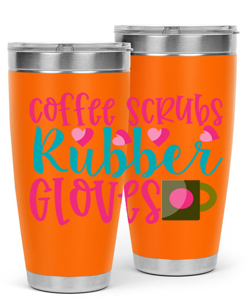 Coffee Scrubs Rubber Gloves Style Style 208#- nurse- tumbler