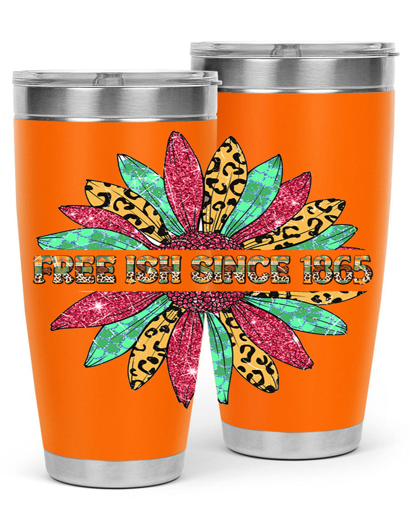 Freeish Since 1865 Sunflower Juneteenth 15#- Juneteenth- tumbler
