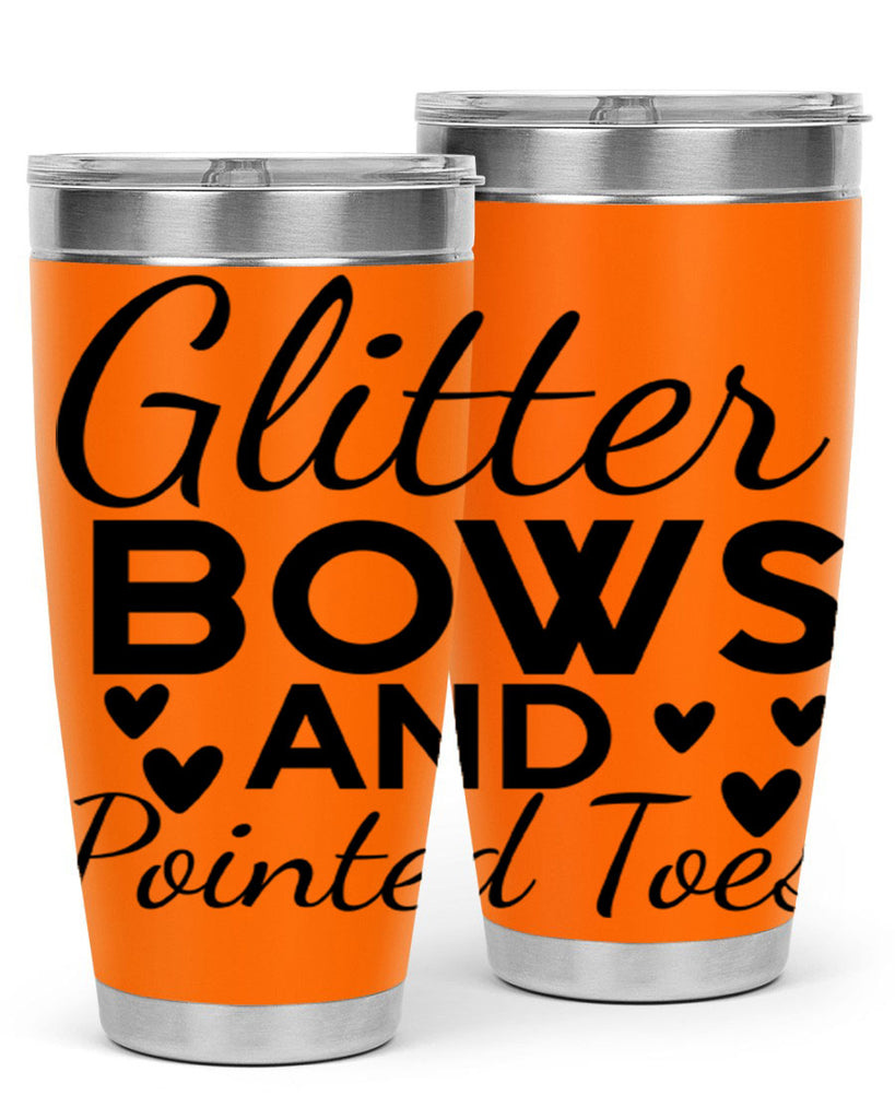 Glitter Bows and Pointed Toes 43#- ballet- Tumbler