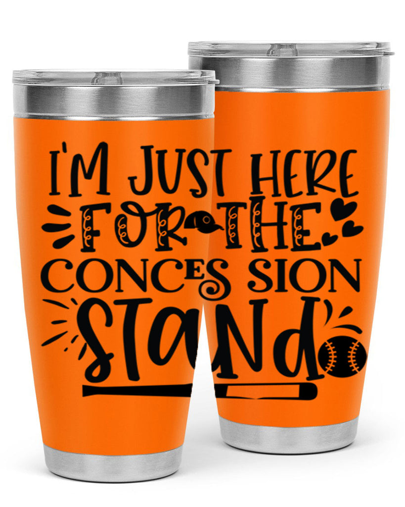 Im Just Here For the Conces sion stand 2072#- baseball- Tumbler