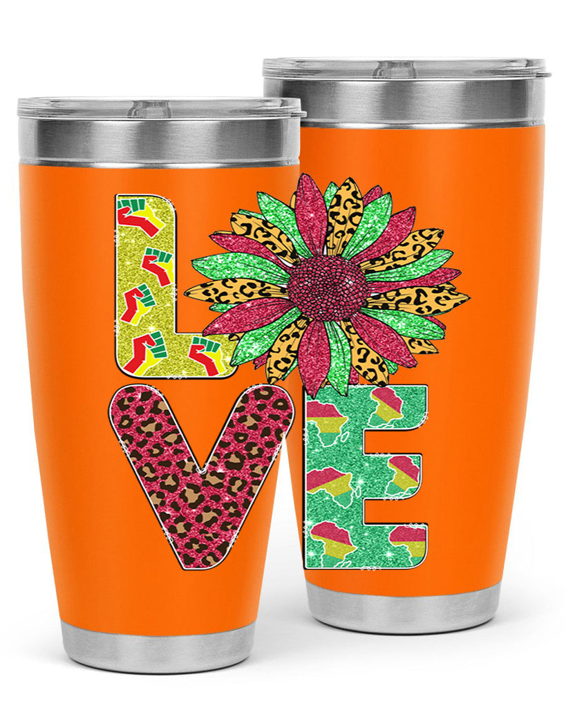 Love Juneteenth Day Fist Sunflower Png 7#- Juneteenth- tumbler