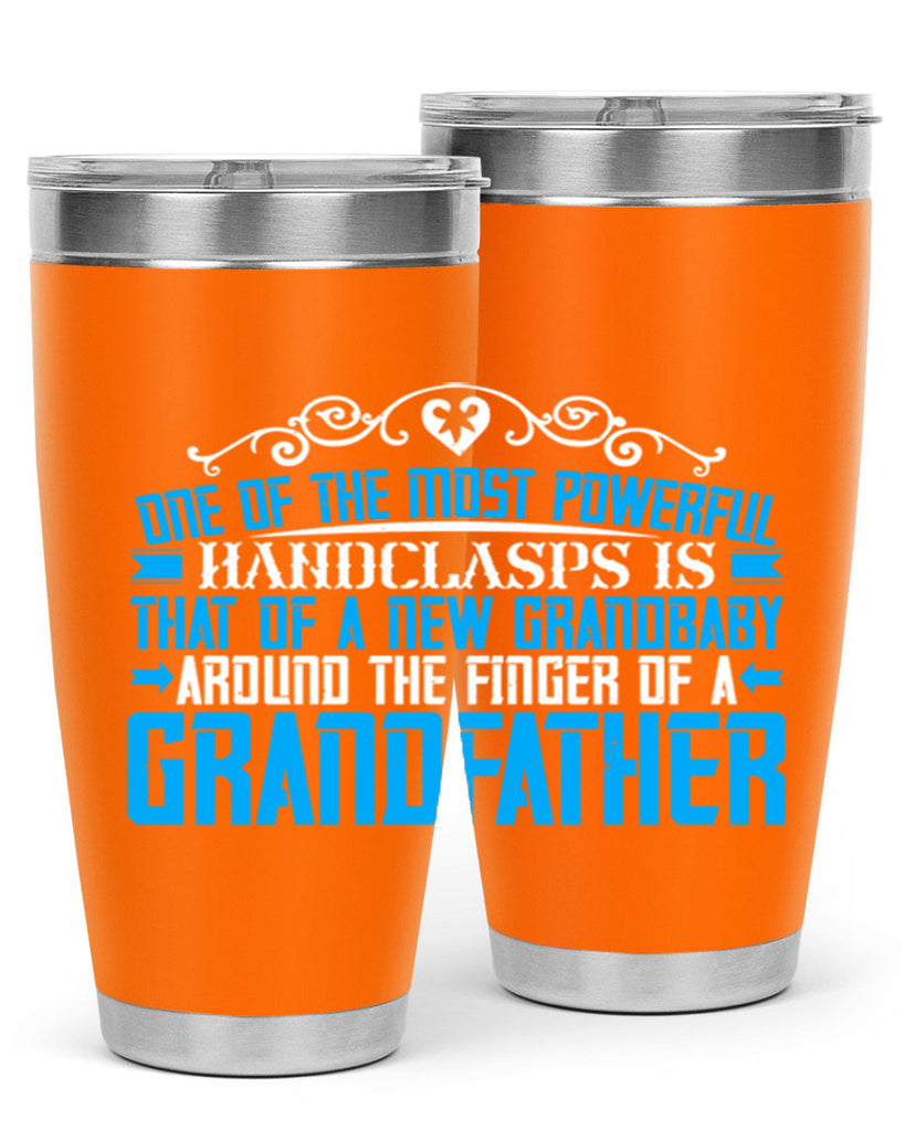 One of the most powerful handclasps is that of a new grandbaby 76#- grandpa - papa- Tumbler