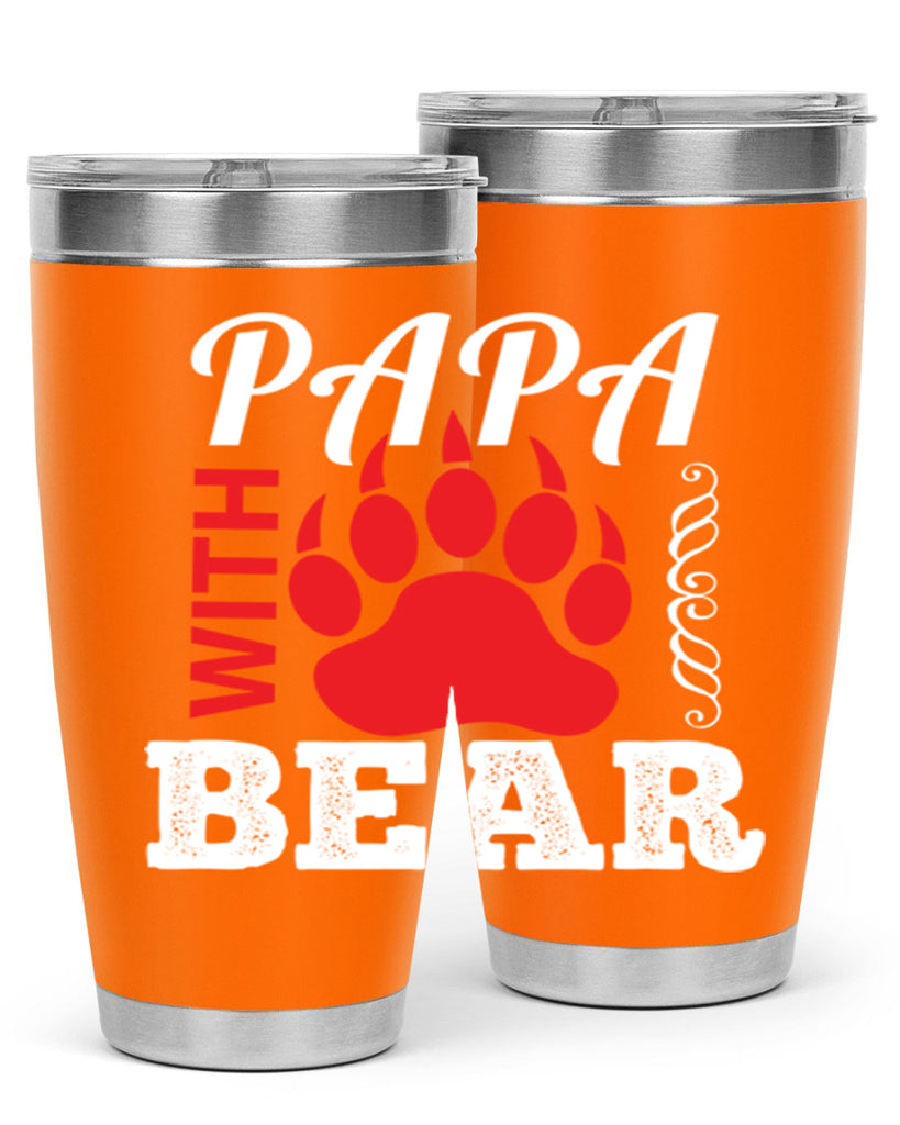 PAPA WITH 110#- grandpa - papa- Tumbler