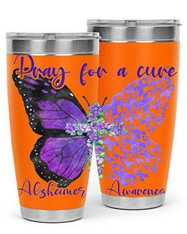 Pray For A Cure AlzheimerS Awareness 208#- alzheimers- Tumbler