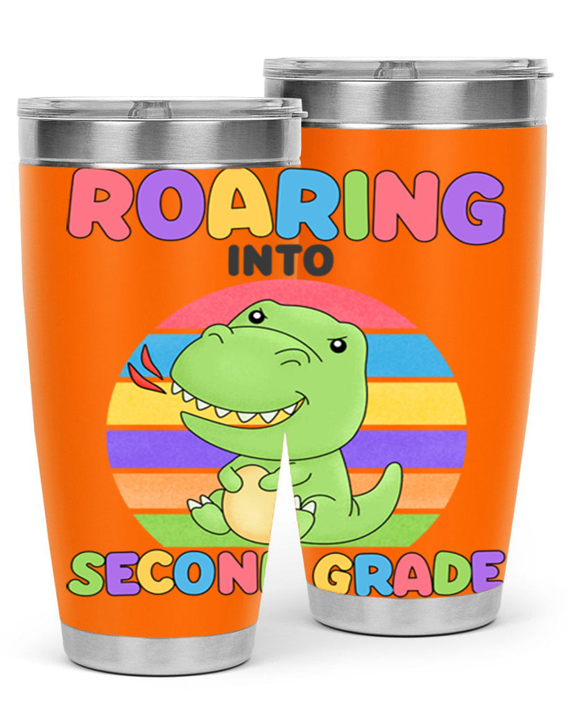 Roaring to 2nd Grade Trex 23#- second grade- Tumbler
