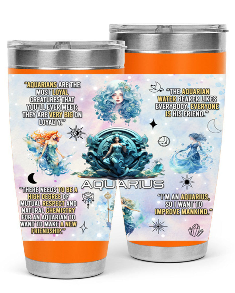 StraightAquarius 468#- zodiac- Tumbler