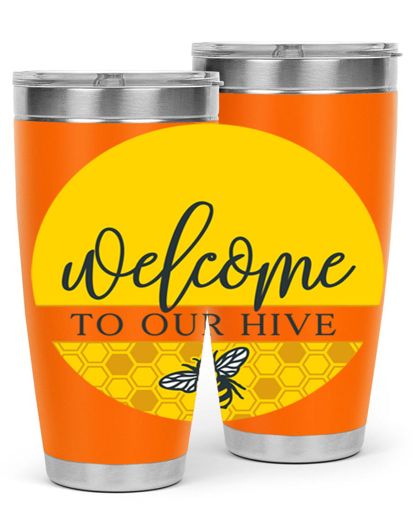 Welcome to our Hive complete yellow590#- spring- Tumbler