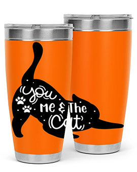You Me The Cat Style 111#- cat- Tumbler
