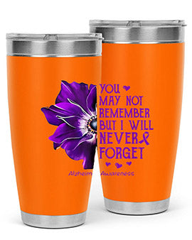 You may not remember but I will never forget alzheimer 223#- alzheimers- Tumbler