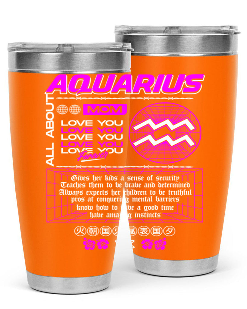 aquarius 86#- zodiac- Tumbler