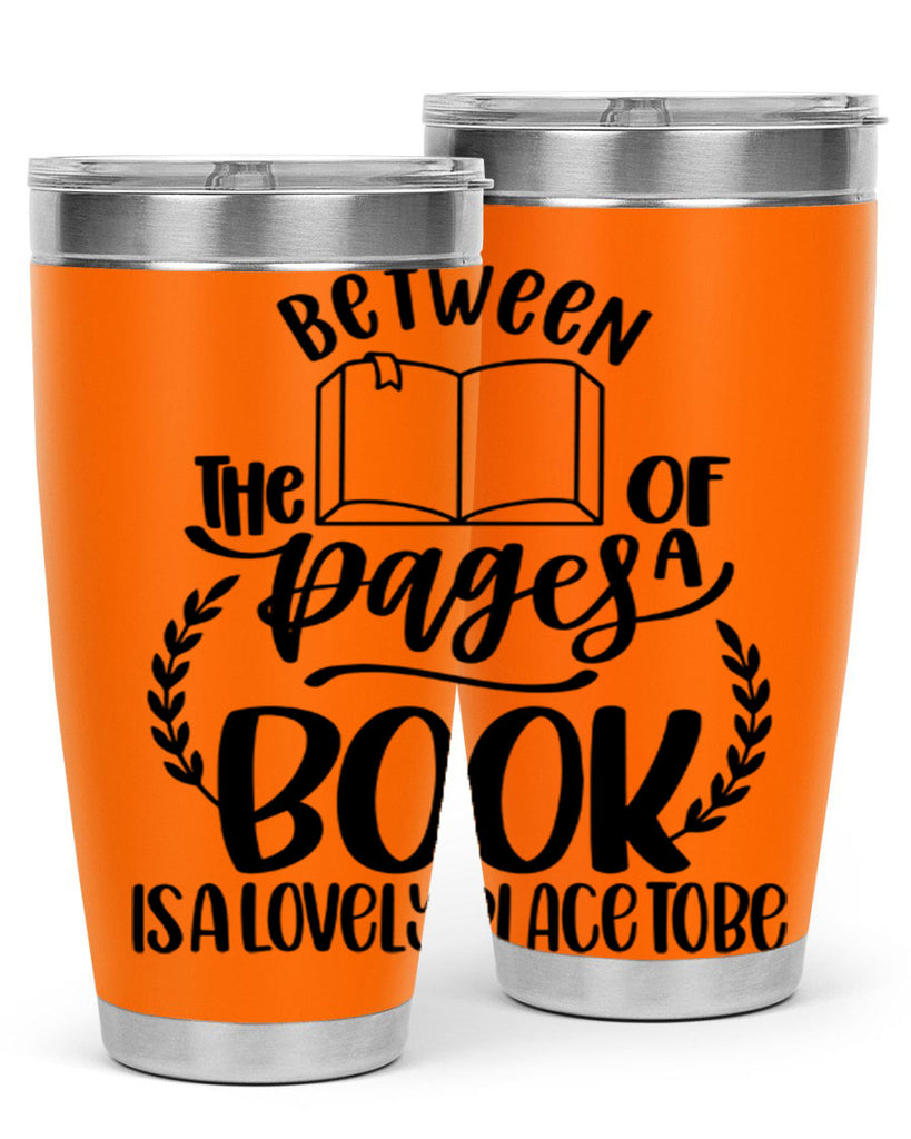 between the pages of a book 52#- reading- Tumbler
