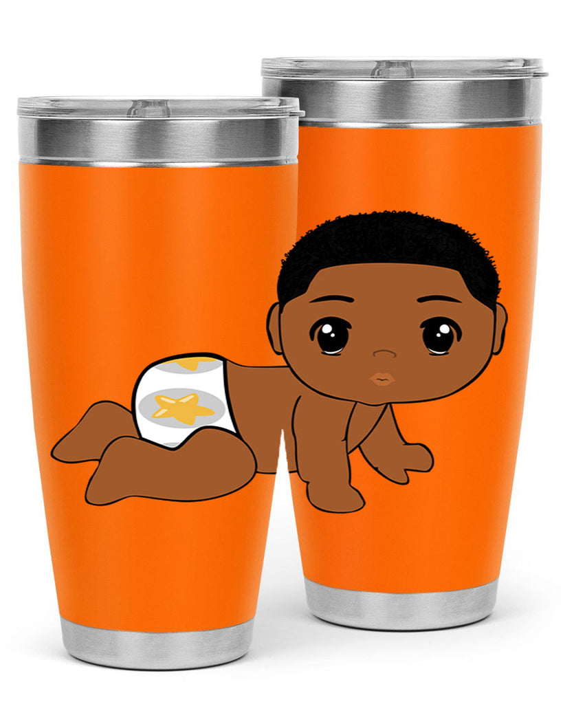 black baby boy 3#- black men - boys- tumbler