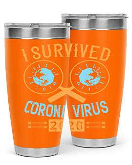 i survived corona virus Style 34#- corona virus- Tumbler