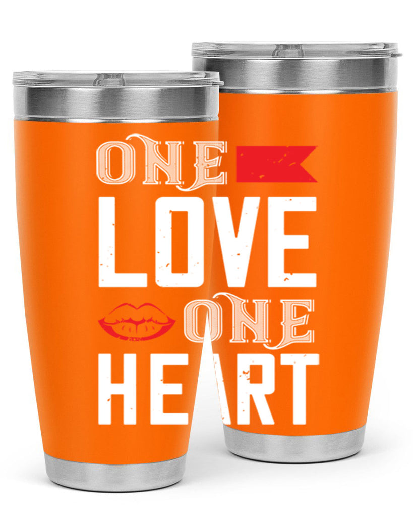 one love one heart 32#- valentines day- Tumbler