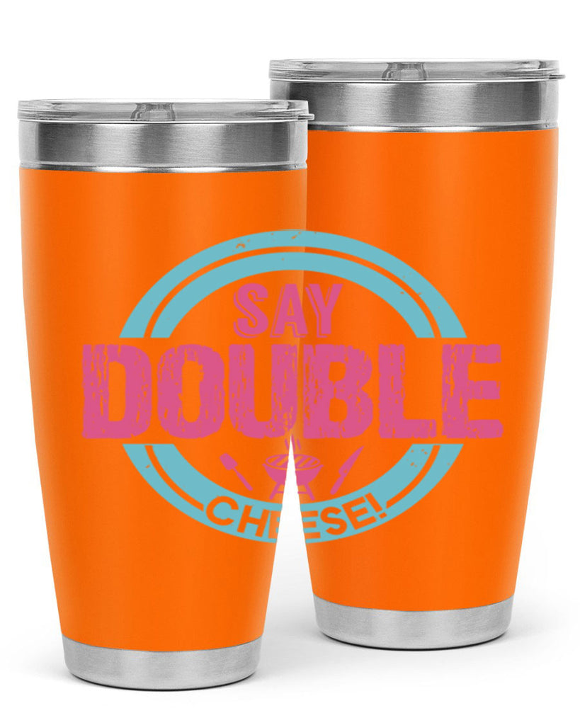 say double cheese 14#- bbq- Tumbler
