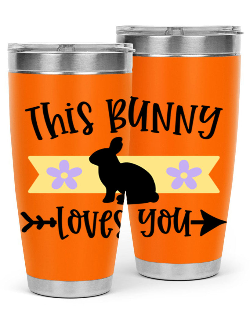 this bunny loves you 10#- easter- Tumbler