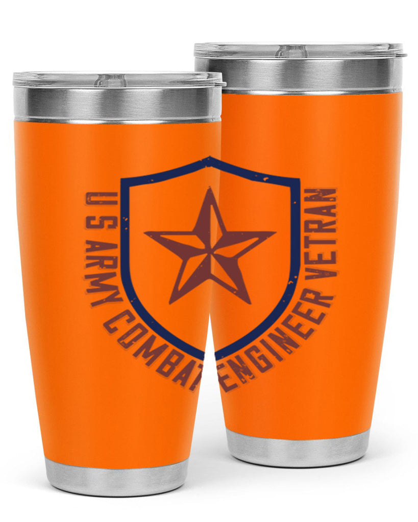 u s army conbat engineer vetran Style 32#- engineer- tumbler