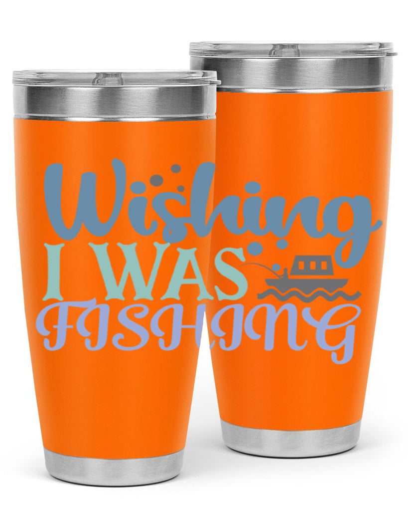 wishing i was fishing 190#- fishing- Tumbler