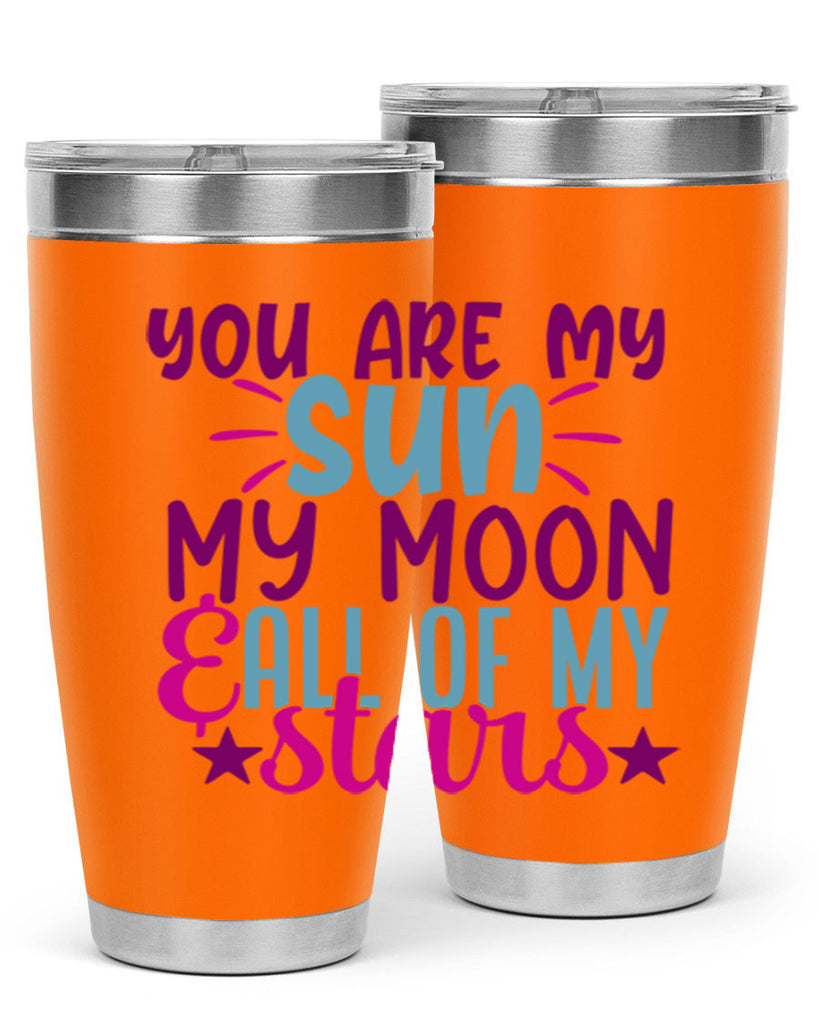 you are my sun my moon all of my stars 5#- family- Tumbler