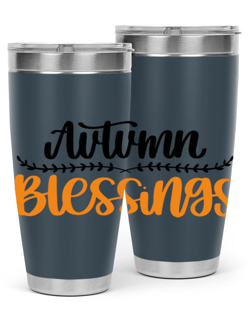 Autumn Blessings 473#- fall- Tumbler